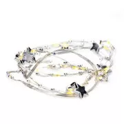 Solight LED lančić s ukrasima, 20LED lančić, 1m, 2x AA, IP20