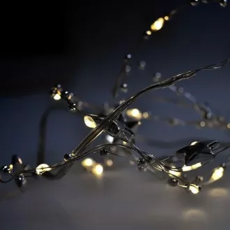 Solight LED lančić s ukrasima, 20LED lančić, 1m, 2x AA, IP20