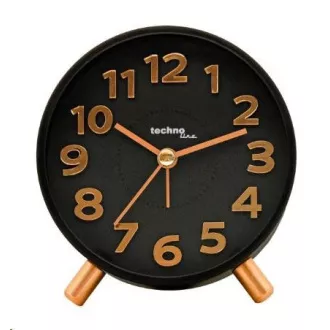 TechnoLine Modell F analogna budilica, crna