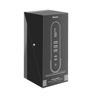 Baseus docking station 17 u 1 za projekciju 3 ekrana s USB-C vezom (CN+EU+UK redukcija utičnica), siva Baseus docking station 17 u 1 za projekciju 3 ekrana s USB-C vezom (CN+EU+UK redukcija utičnica), siva