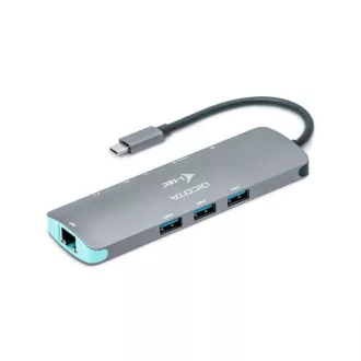 DICOTA USB-C prijenosna 8-u-1 priključna stanica 4K HDMI/PD 100 W