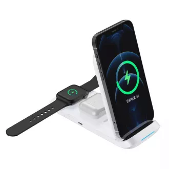 1stCOOL bežični QI punjač 3u1, sklopivi, Apple kompatibilan, bijeli 1stCOOL bežični QI punjač 3u1, sklopivi, Apple kompatibilan, bijeli