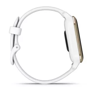 Garmin Venu Sq 2, krem zlatno/bijeli silikonski remen