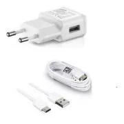 Samsung mrežni punjač EP-TA200EWE + EP-DG970BWE, USB-C, 15W, bijeli