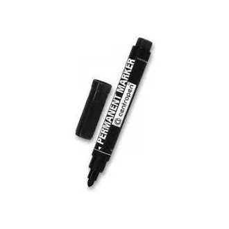 Flomaster Centropen 8566 trajni crni cilindrični vrh 2,5 mm