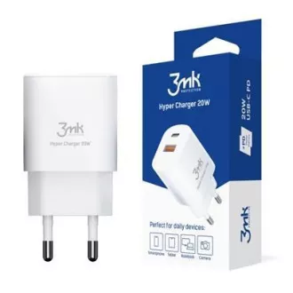 3mk mrežni punjač - Hyper Charger 20W, bijeli 3mk mrežni punjač - Hyper Charger 20W, bijeli