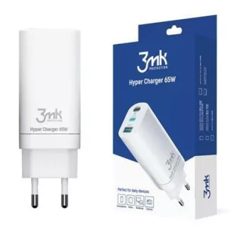 3mk mrežni punjač - Hyper Charger 65W, bijeli 3mk mrežni punjač - Hyper Charger 65W, bijeli