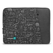 CONNECT IT Doodle torbica za prijenosno računalo 13,3", crna