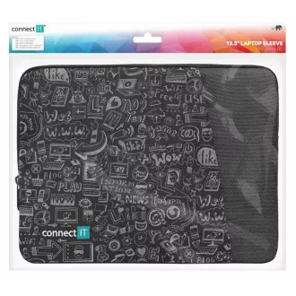CONNECT IT Doodle torbica za prijenosno računalo 13,3", crna
