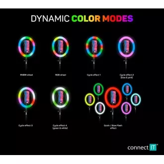 CONNECT IT Streaming Box Selfie10Ring kružno 10" RGB LED svjetlo CONNECT IT Streaming Box Selfie10Ring kružno 10" RGB LED svjetlo