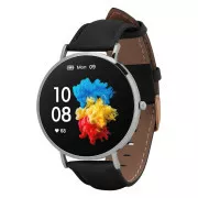 Garett Smartwatch Verona srebrni, crni remen