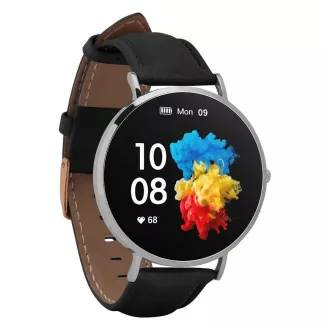 Garett Smartwatch Verona srebrni, crni remen