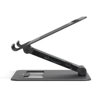 PORT priključna stanica s podesivim postoljem za prijenosno računalo za do 7 perifernih uređaja putem USB-C, crna PORT priključna stanica s podesivim postoljem za prijenosno računalo za do 7 perifernih uređaja putem USB-C, crna