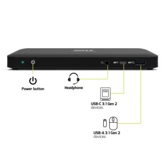 PORT priključna stanica za do 9 perifernih uređaja putem USB-C, crna PORT priključna stanica za do 9 perifernih uređaja putem USB-C, crna