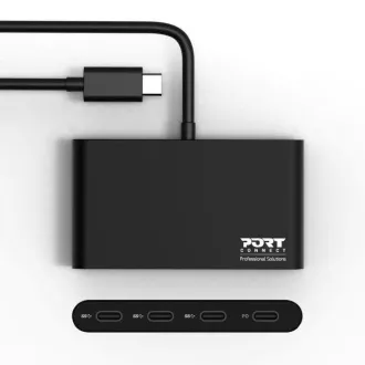 PORT hub USB-C s priključcima 3x USB-C 3.1 + 1x USB-C 100 W PD