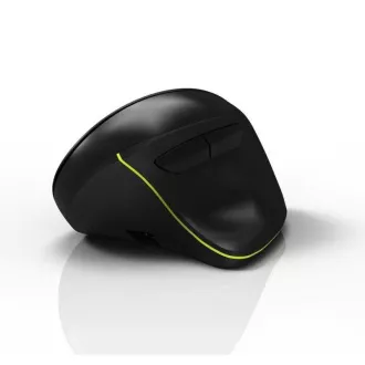 PORT vertikalni bežični ergonomski miš, BT, 2,4 GHz, USB-A/C, za dešnjake, crni