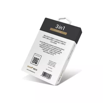 RhinoTech kabel za punjenje i prijenos podataka 3 u 1 USB-A (MicroUSB + Lightning + USB-C) 1,2 m crni RhinoTech kabel za punjenje i prijenos podataka 3 u 1 USB-A (MicroUSB + Lightning + USB-C) 1,2 m crni