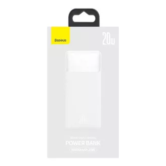 Baseus Bipow powerbank s digitalnim zaslonom 30000mAh 20W bijeli
