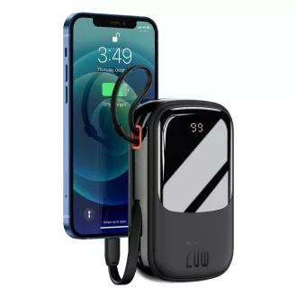 Baseus Qpow Pro Digital Display Fast Charge Power Bank 20000mAh 20W iP crna