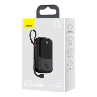 Baseus Qpow Pro Digital Display Fast Charge Power Bank 20000mAh 20W iP crna