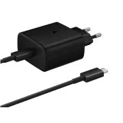 Samsung putni punjač EP-T4510XBE, brzo punjenje 45W, USB-C + USB-C podatkovni kabel, crni