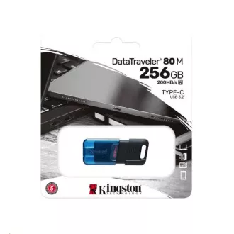 Kingston Flash Disk 256 GB DataTraveler DT80 M (USB-C 3.2 Gen 1) Kingston Flash Disk 256 GB DataTraveler DT80 M (USB-C 3.2 Gen 1)