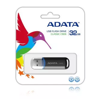 ADATA Flash Disk 64GB C906, USB 2.0 Classic, crni