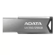 ADATA Flash Disk 256GB UV350, USB 3.2 Dash Drive, tamno srebrna tekstura metala