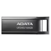 ADATA Flash Disk 64GB UR340, USB 3.2 Dash Drive, sjajni crni metal
