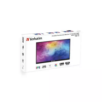 Verbatim PMT-14 prijenosni monitor s dodirnim zaslonom 14" Full HD 1080p metalno kućište Verbatim PMT-14 prijenosni monitor s dodirnim zaslonom 14" Full HD 1080p metalno kućište