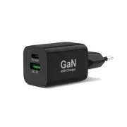 PORT mrežni punjač za USB-C i USB-A, 45 W, crni