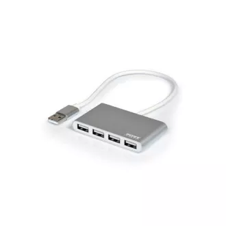 PORT USB HUB, 4x USB 2.0, sivi PORT USB HUB, 4x USB 2.0, sivi