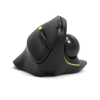 PORT bežični ergonomski miš ERGONOMIC TRACKBALL, 2.4 Ghz & Bluetooth, USB-A/C, crni