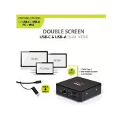 PORT priključna stanica 8 u 1 USB-C, USB-A, dual video, HDMI, Ethernet, audio, USB 3.0