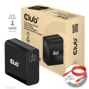 Club3D putni punjač USB-C 140W GaN tehnologija, 1xUSB-C, podrška za PD 3.1