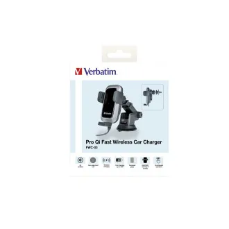 VERBATIM Auto držač Bežični brzi punjač Pro Qi 15W FWC-03 - Raspakiran
