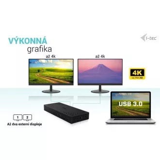 i-tec USB 3.0 / USB-C / Thunderbolt, 3x 4K priključna stanica Gen 2 + PD 100 W