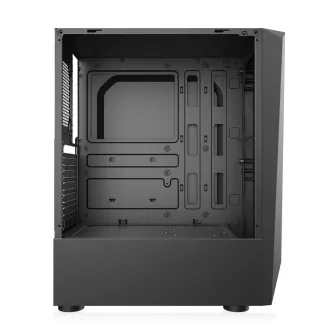 1stCOOL kućište SHARK 1, srednji toranj, AU, USB 3.0, bez izvora napajanja, RGB ventilator, prozirna strana, crna