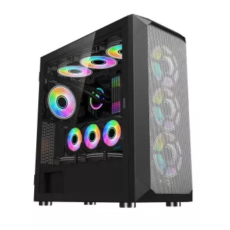 1stCOOL kućište Wind Storm Black MiddleTower, AU, USB3.0, bez napajanja, crno