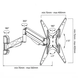 Potpuno podesivi nosač Tv Fiber Mounts M7C84 Potpuno podesivi nosač Tv Fiber Mounts M7C84