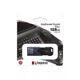 Kingston Flash Disk 128GB USB3.2 Gen 1 DataTraveler Exodia Onyx