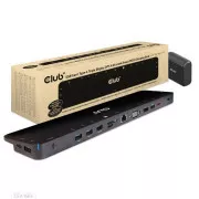 Club3D USB-C priključna stanica 14v1, 1xDP, 1xHDMI, 1xVGA, 2xUSB-C, 5xUSB, 1xRJ45, 1x3,5 mm, siva