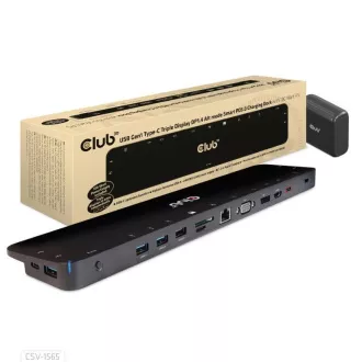 Club3D USB-C priključna stanica 14v1, 1xDP, 1xHDMI, 1xVGA, 2xUSB-C, 5xUSB, 1xRJ45, 1x3,5 mm, siva Club3D USB-C priključna stanica 14v1, 1xDP, 1xHDMI, 1xVGA, 2xUSB-C, 5xUSB, 1xRJ45, 1x3,5 mm, siva