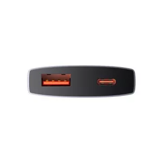 Ultratanki adapter za brzo punjenje Baseus GAN5 Pro USB-C + USB-A 65W, sivi