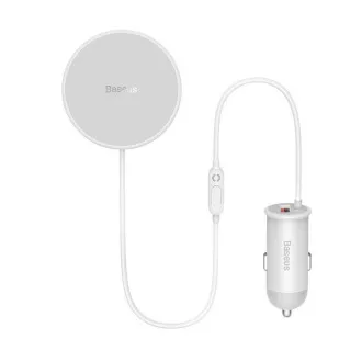 Baseus CW01 magnetni držač s bežičnim punjenjem (za ventilacijsku rešetku) 15W+25W, bijeli Baseus CW01 magnetni držač s bežičnim punjenjem (za ventilacijsku rešetku) 15W+25W, bijeli