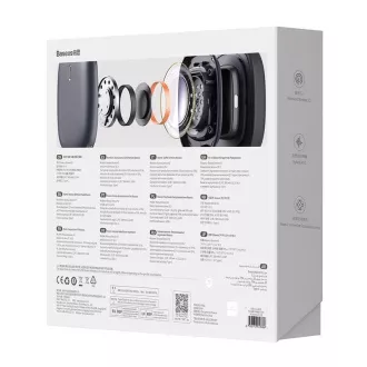 Baseus Bowie H2 TWS Bluetooth 5.2 bežične slušalice, sive Baseus Bowie H2 TWS Bluetooth 5.2 bežične slušalice, sive