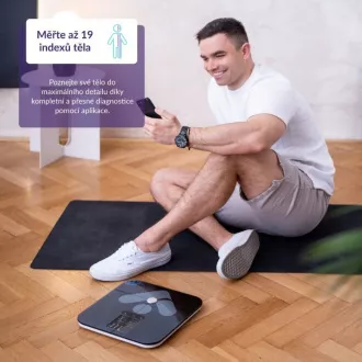 TrueLife FitScale W7 BT - bluetooth vaga za bioelektričnu impedanciju - crna TrueLife FitScale W7 BT - bluetooth vaga za bioelektričnu impedanciju - crna