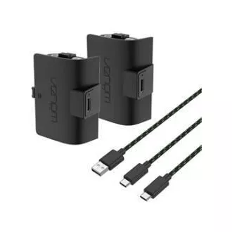 VENOM VS2883 Xbox Series S/X i jedna crna dvostruka baterija velikog kapaciteta + kabel od 3 metra