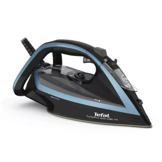 Tefal TurboPro FV5695E1 Parno glačalo, 3000 W, automatsko isključivanje, prskanje, crno/plavo Tefal TurboPro FV5695E1 Parno glačalo, 3000 W, automatsko isključivanje, prskanje, crno/plavo