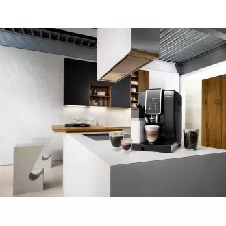 DeLonghi Dinamica ECAM 350.50.B automatski aparat za kavu, 15 bara, 1450 W, ugrađeni mlin, sustav za mlijeko, dupla šalica
